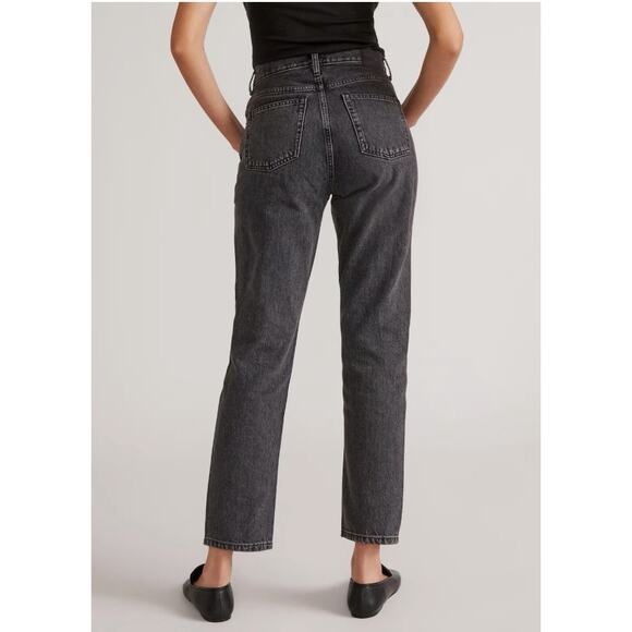 Everlane 90s Cheeky Straight‎ Jeans Organic Cotton Black Women’s Size 26 - Picture 3 of 9